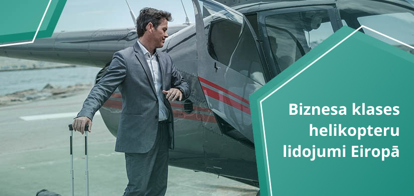 biznesa aviācijas centrs ar helikopteriem